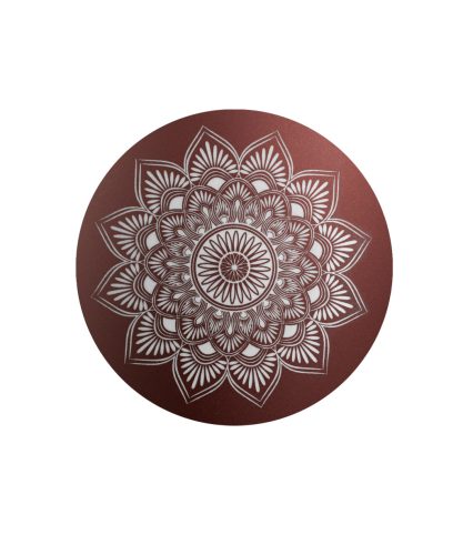 V-860315 Infinity Mandala lebomló urna rubinvörös bársonyhatású felülettel