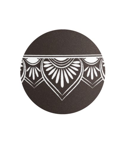 V-860815 Infinity Mandala lebomló urna siena bársonyhatású felülettel